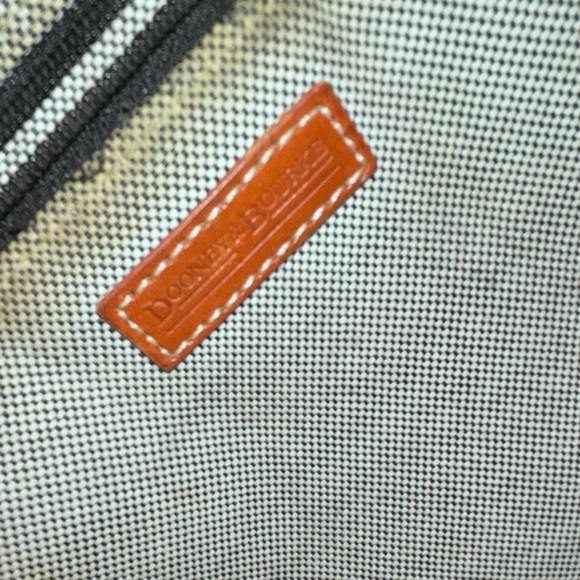 Dooney & Bourke Leather Satchel and Coin Purse Black Brown Trim Gold Hardware - Picture 11 of 11